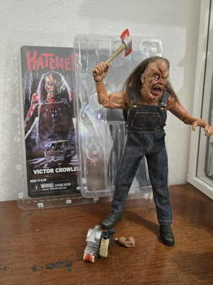 NECA Hatchet Custom Rehaired Victor Crowley 8 inch Retro