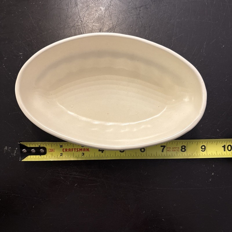 Vintage Haeger Pottery White Oval dish