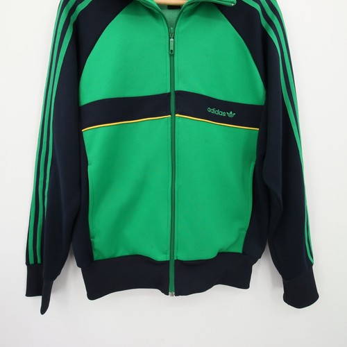 Adidas Track Jacket Green Blue Full Zip Collared Y2K Vintage Size Medium by Adidas, Size M, $65 - Photo 3