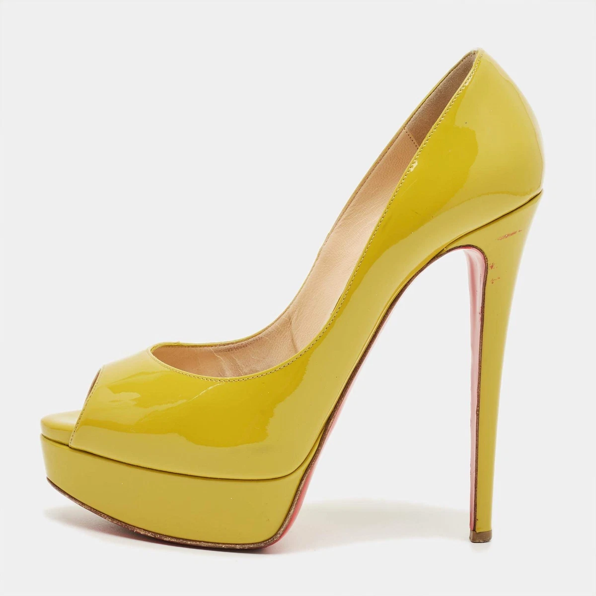 Женские туфли-лодочки Christian Louboutin Lady Peep на каблуке