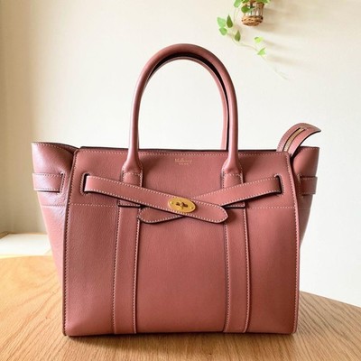 Mulberry Baywater Ledertasche rauchrosa Damen authentisch aus Japan TK
