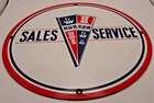Vintage HUDSON Motor Car Company Sales Service Porcelain Sign Automobile Dealer