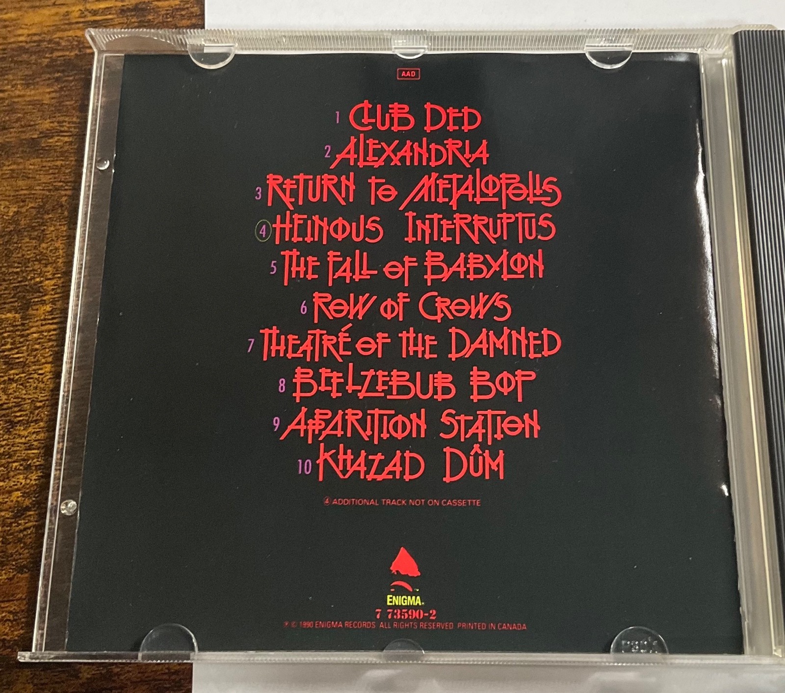 CHRIS POLAND Metalopolis CD Enigma Records 1990