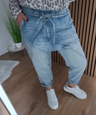 Sexy S. Woman Baggy Harem 7/8 Jeans Hose in Blau SW1892