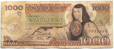 Mexico 1000 Pesos 1984 Circulated Banknote KM# 80B  #2