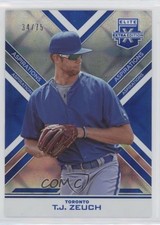2016 Panini Elite Extra Edition Aspirations Blue 34/75 TJ Zeuch #65 a3i