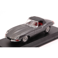 Jaguar E Spider Soft Top 1961 Gunmetal 1:43 Best Model Auto Stradali -D- Neues M