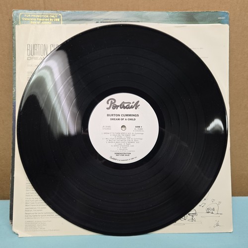 Original 1978 Burton Cummings "Dream of a Child" PROMO LP-Portrait Records, EX+ - Picture 7 of 10