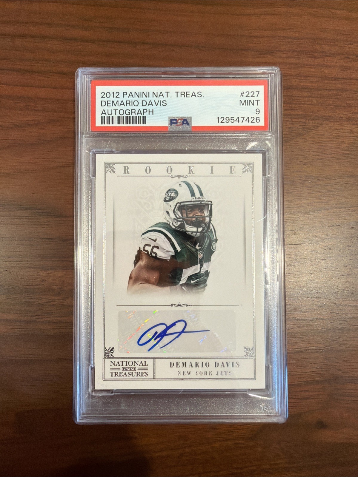 Demario Davis Panini National Treasures #227 Autograph