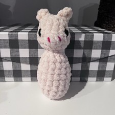 Crochet Woodland Cuddle Critter Handmade Pig by Petunias Plushie Patch, New