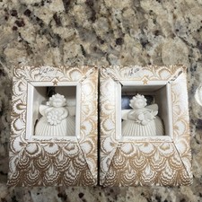 Margaret Furlong 2  Shell Angel Ornament Lot Of 2 Different New In Box