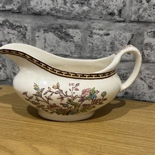 Washington Indian Tree Gravy Boat hand painted design English made 