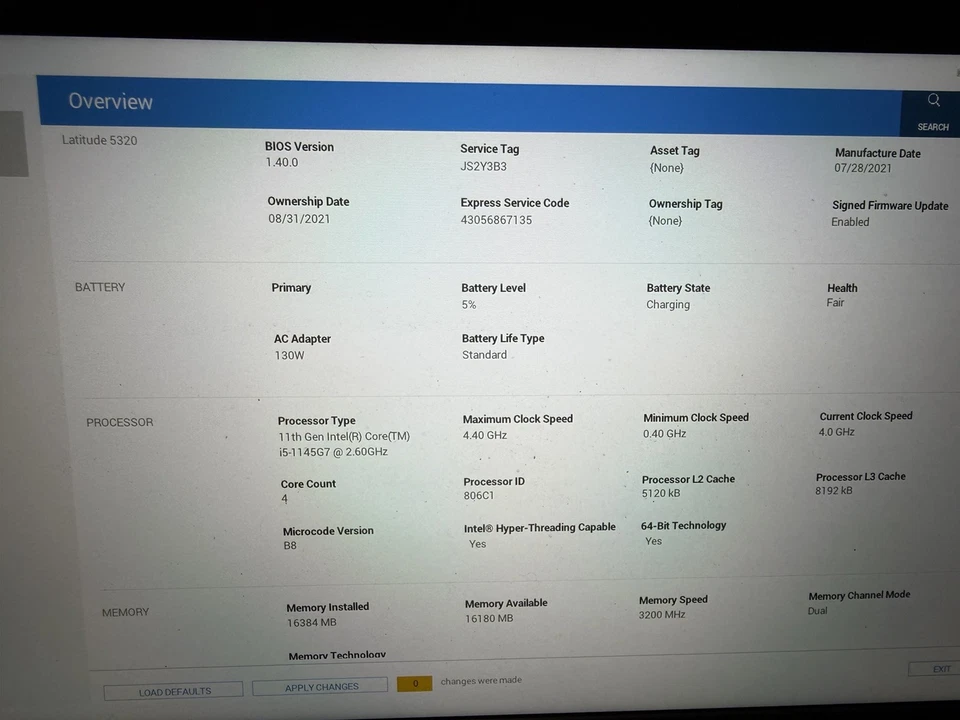 Dell Latitude 5320 · i5-1145G7 · 16GB · 256GB, foto 2 di 5