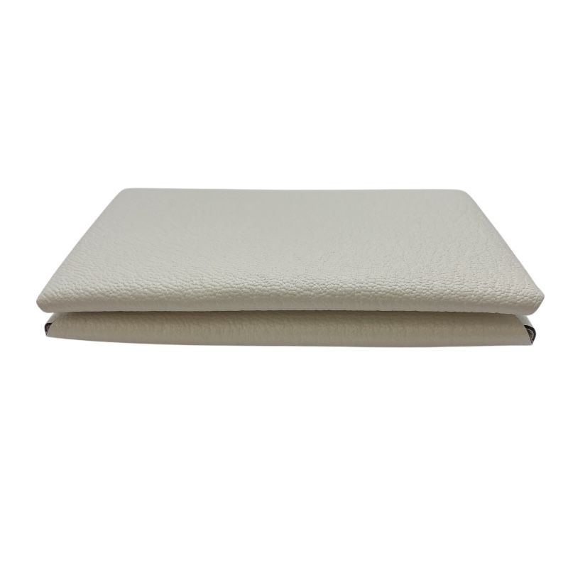 Hermes Calvi Card Case Chevre Craie 4.1in Women's Pre-owned thumbnail 5