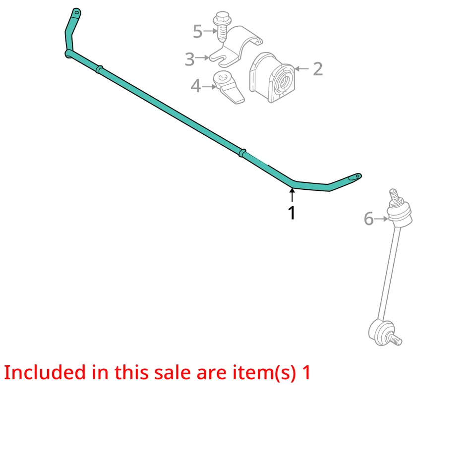 Jaguar S-Type 2005 tracción trasera barra estabilizadora OEM 92 k millas - LKQ358283305 Foto 4 de 4