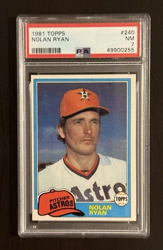 1981 Topps Nolan Ryan #240 PSA 7 Houston Astros MLB Baseball Card