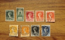 Netherlands 1923 Queen Wilhelmina 25th Jubilee Anniversary Stamps Used.