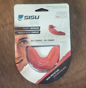 SISU AERO Custom-Fit Mouthguard Adult Unisex 11+ Red M-8706