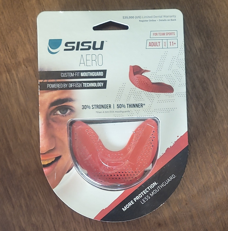 SISU AERO Custom-Fit Mouthguard Adult Unisex 11+ Red M-8706