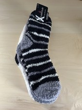 NWT 3 Pair Women's Cuddl Black Gray White Cuddl Duds Socks Fits Shoe Size 4-10