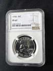 1958 Proof Franklin Half Dollar - NGC PF67
