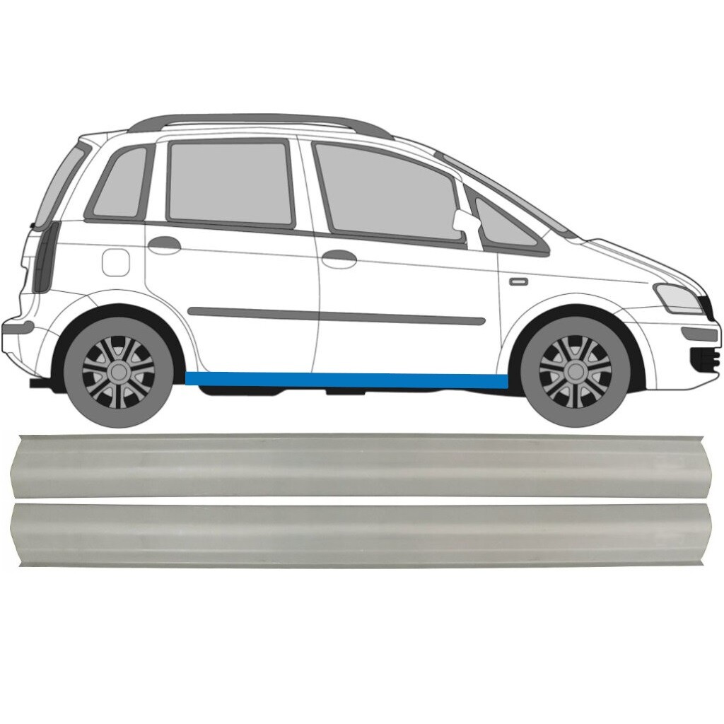 FIAT IDEA 2004-2011 2x SILL REPAIR PANEL ROCKER PANEL / PAIR