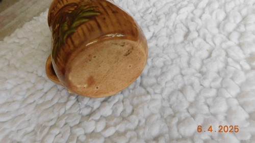 Vintage Ceramic Small Mushroom Coffee Mug Cup 3 inch. - Picture 3 of 3