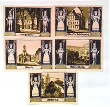 1921 Germany SCHNEEBERG 50 Phennig Banknote / Notgeld Set