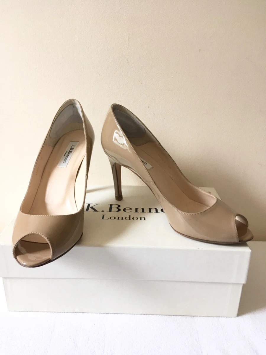 Lk bennett peep toe best sale shoes