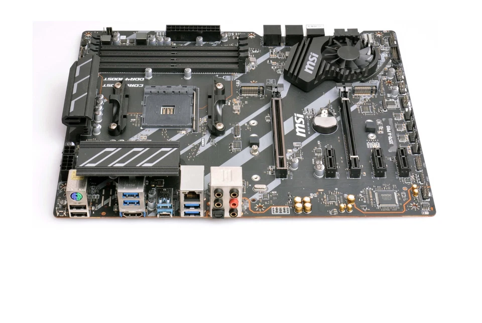 MSI X570-A PRO AMD Sockel AM4 ATX-Mainboard GAMING (NEW BIOS) refurbished - Bild 2 von 3