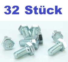 32 sztuki M8 x 16 Śruby sześciokątne Śruby maszynowe M8x16 DIN 933 Gwint pełny
