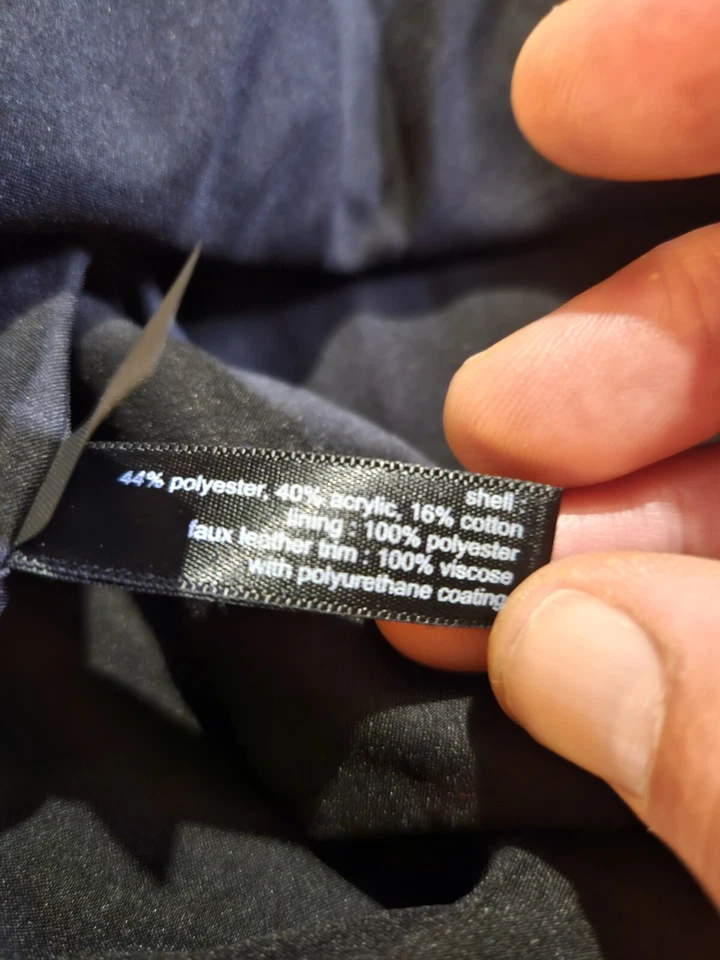 Falda de cachemira roja con cintura de cuero sintético talla 4 The Limited para mujer Foto 4 de 4