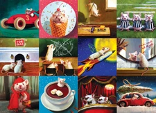 Eurographics Funny Mice 1000 Piece Jigsaw Puzzle By Lucia Heffernan