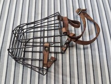 Vintage Dog Muzzle / Training Mask Cage