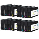 16 wkładów atramentowych (zestaw) do HP Officejet 6100 6600 6700 7110 7510 7610 7612