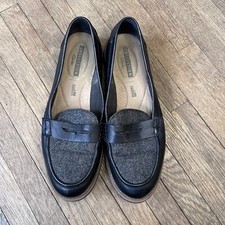Clarks Collection Cushion Soft Wool Leather Gracie Loafers