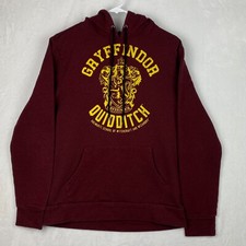 Harry Potter Gryffindor Quidditch Sweater Adult Small Maroon Hoodie Sweatshirt