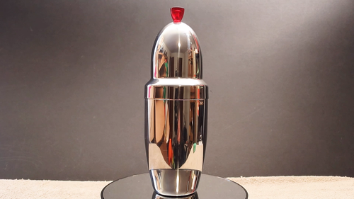 Retro 1980s WMF Cromargan Ruby Finial Stainless Steel Cocktail Shaker Laubner - Video 1 of 1