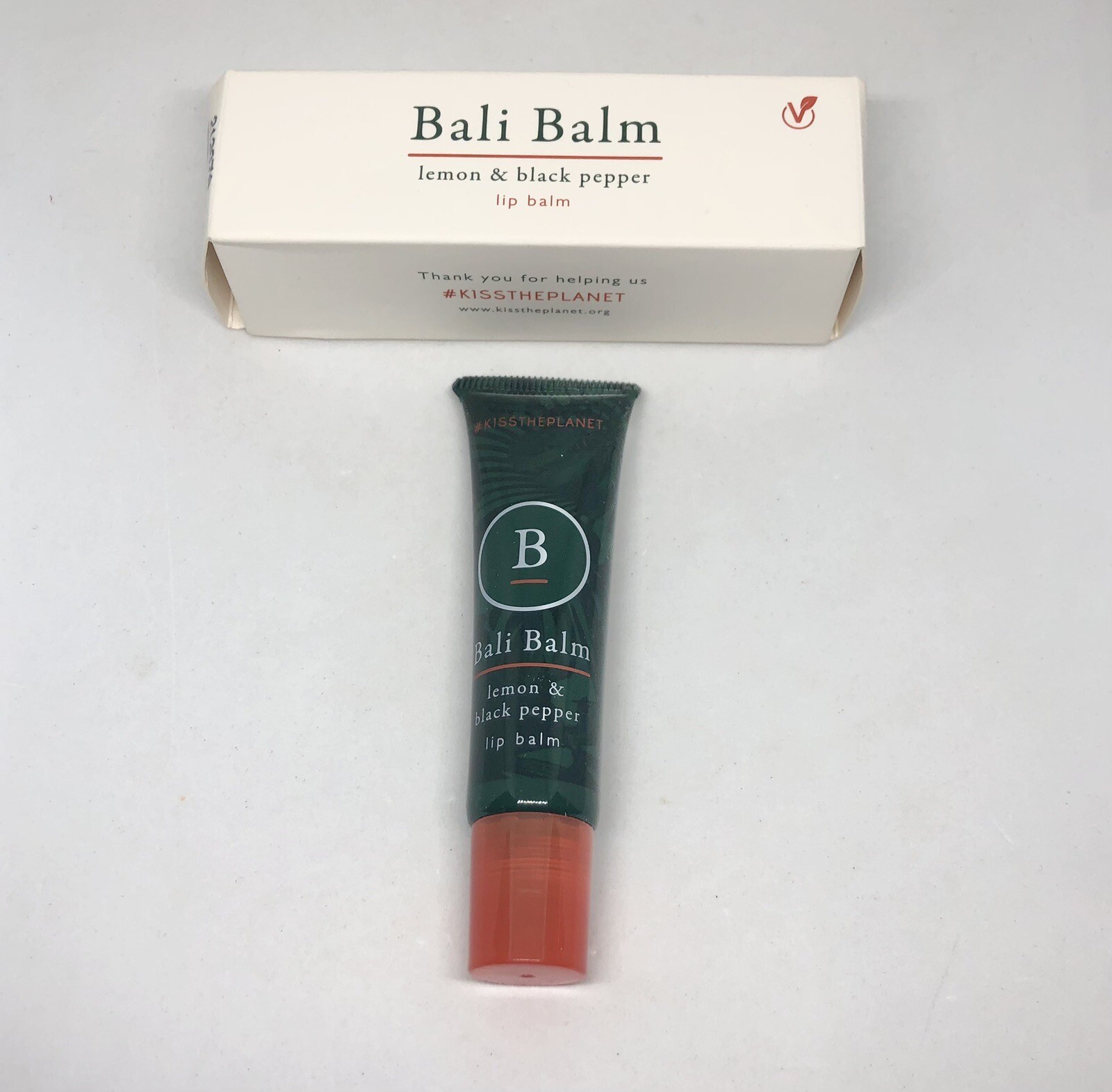Bali Balm Vegan Lip Balm Lemon Black Pepper 15ml New Full Size