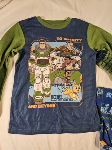 Boys S Disney Pixar Toy Story Buzz Lightyear 2pc Long Sleeve Pajama Set w/ Socks - 第 5/9 張圖片