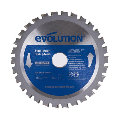 Evolution Power Tools 5-3/8BLADEST Steel Cutting Saw Blade, 5-3/8-Inch X 30-Toot