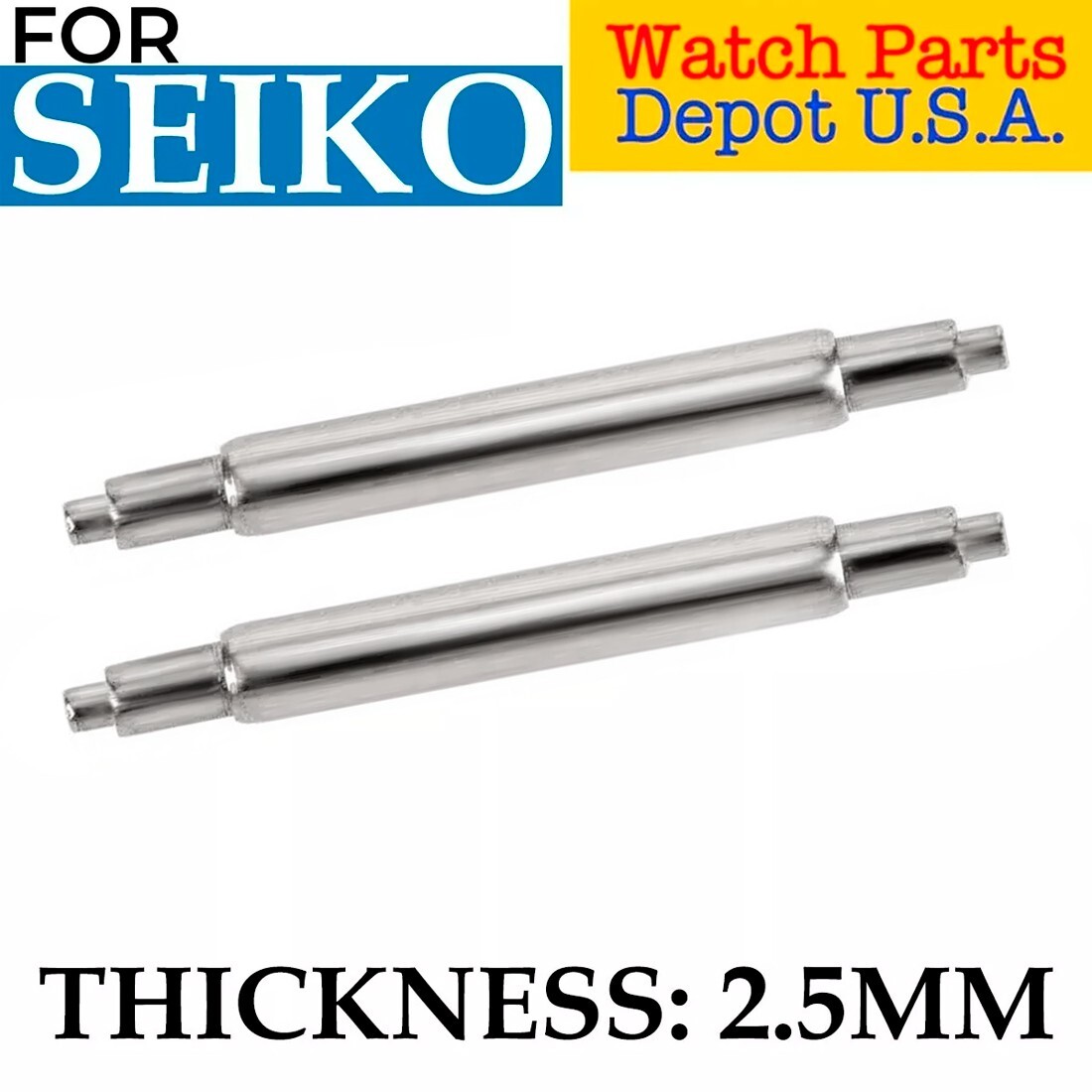 20mm 22mm FAT Spring Bar 2.5mm 6105 6309 7002 SKX007 Seiko Diver