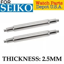 20mm 22mm FAT Spring Bar 2.5mm 6105 6309 7002 SKX007 Seiko Diver 1.2mm Tips Pair