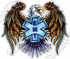 EMT Eagle EMS Doctor Nurse Ambulance Car Bumper Window Vinyl Sticker Decal 4.6"