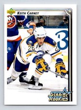 1992-93 Upper Deck Hockey  #402 Keith Carney SR  RC Rookie Buffalo Sabres 