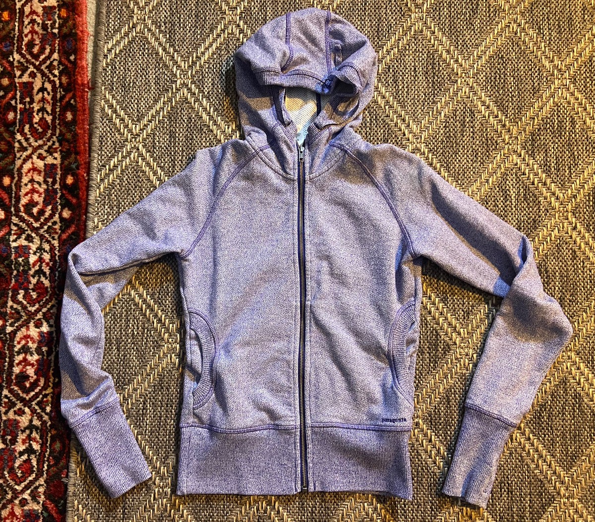 purple patagonia hoodie