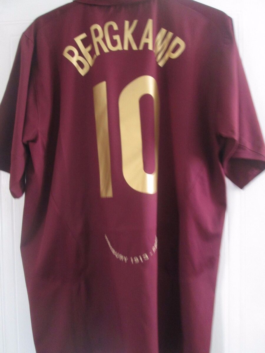 Arsenal 2005-06 CL Bergkamp Highbury Redcurrant Football