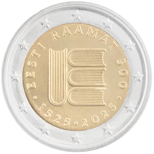 2025 Estonia € 2 Euro UNC Coin - Books in Estonian 500 Years
