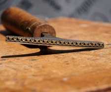 Filet ornamentowy filet mosiądz pozłacany introligator narzędzie ręcznie złocona linia°