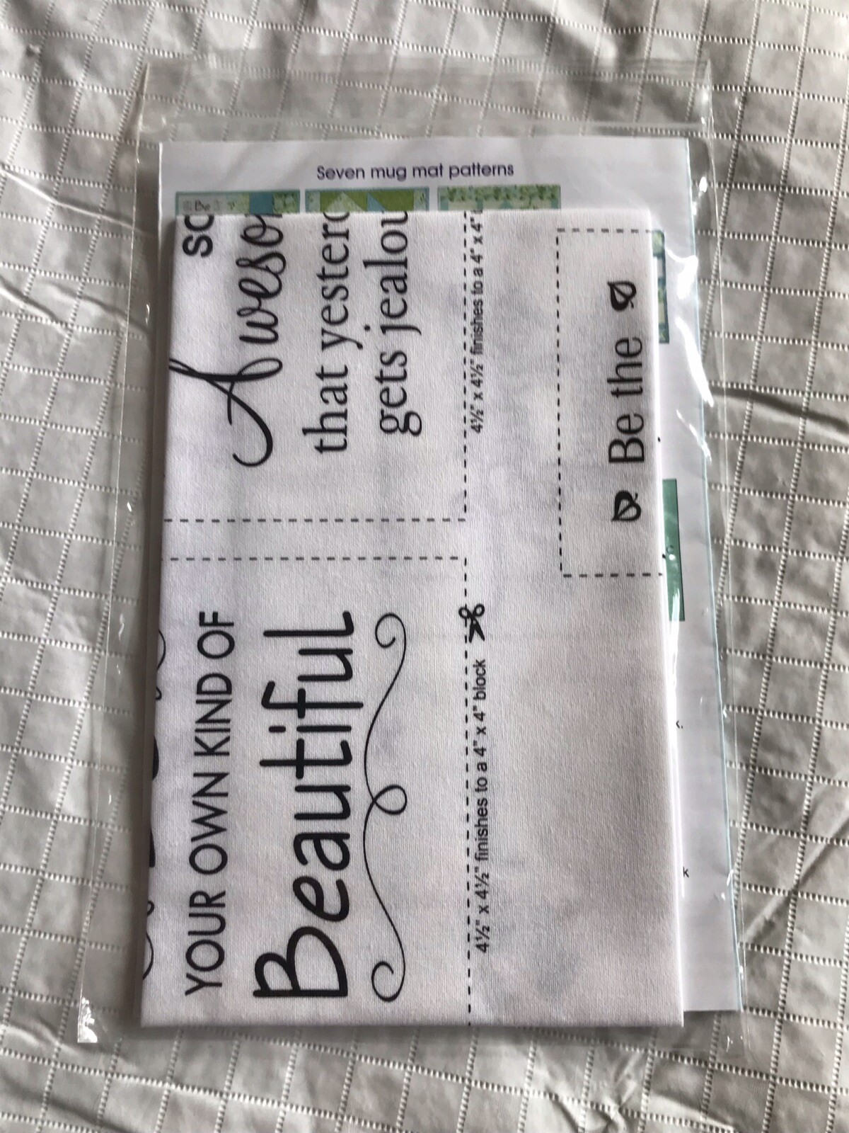 June Tailor Inspirational Mug Mats Uplifting 7 Printed Statements